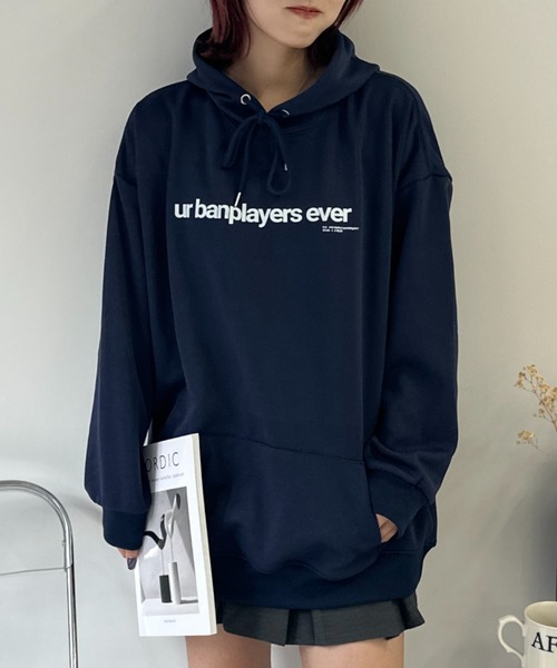 「Ada.」 プルオーバーパーカー 2XL ネイビー レディース_画像3