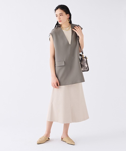 「Mila Owen」 ロングスカート 1 ホワイト レディース_画像7