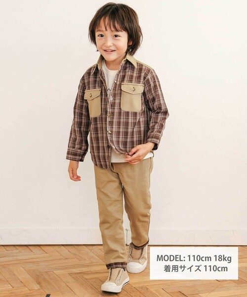 「SLAP SLIP」 「KIDS」長袖シャツ 80cm ブルー系その他2 キッズ_画像3