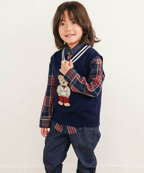 「SLAP SLIP」 「KIDS」長袖シャツ 80cm ブルー系その他2 キッズ_画像4