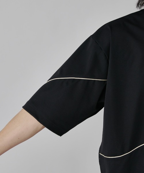 tシャツ 「SURJENT」パイピングメッシュビッグTシャツ メンズの画像