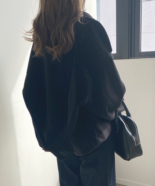 「Futier land」 ステンカラーコート MEDIUM ブラック レディース_画像8