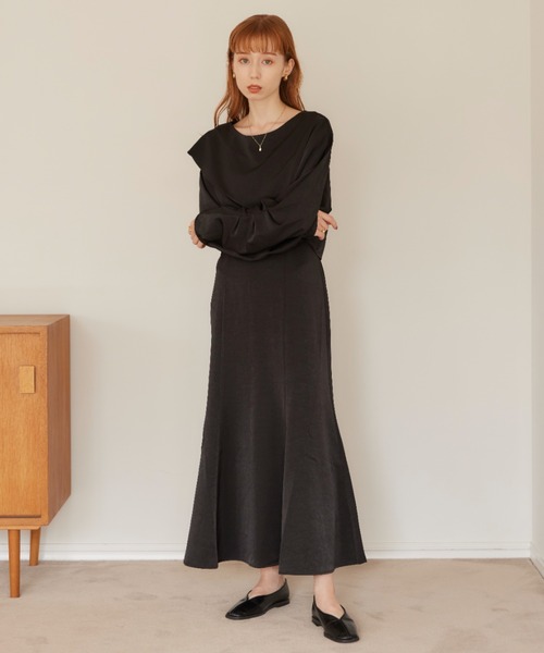 「hinari」 キャミソールワンピース SMALL ライトベージュ レディースの画像
