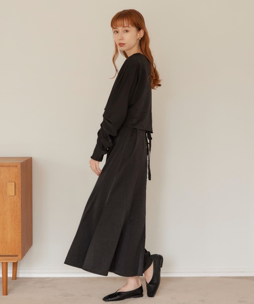 「hinari」 キャミソールワンピース SMALL ライトベージュ レディースの画像