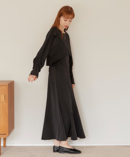 「hinari」 キャミソールワンピース SMALL ライトベージュ レディースの画像