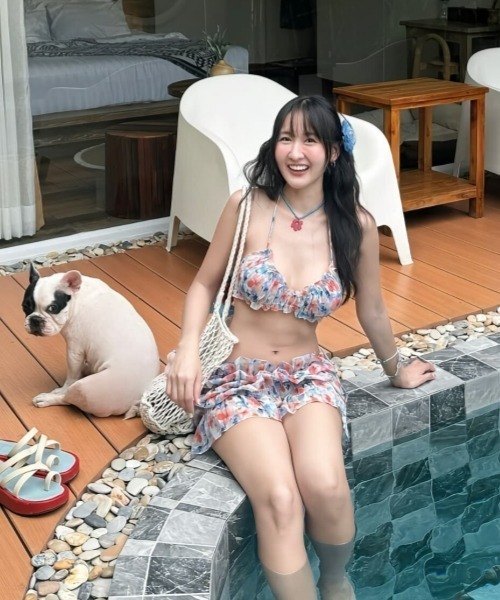gossip!ロサンゼルス 水着 「Y2Kガーリー」レトロ スイート フリル