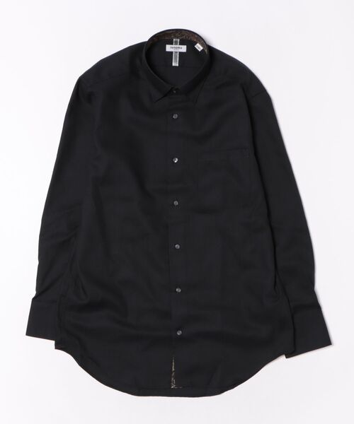 「renoma HOMME」 長袖シャツ - ブラック メンズ_画像2