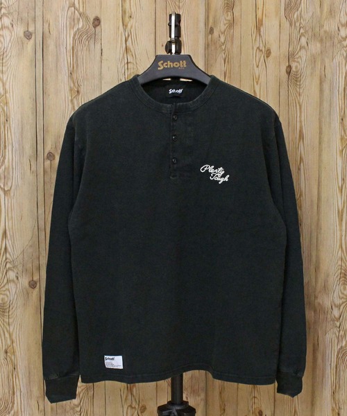 Schott N.Y.C（ショット） tシャツ PLENTY TOUGH EMB. HENLEY LS T