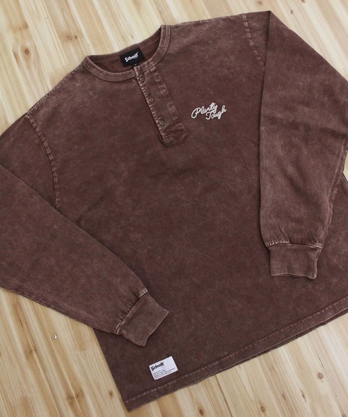 Schott N.Y.C（ショット） tシャツ PLENTY TOUGH EMB. HENLEY LS T