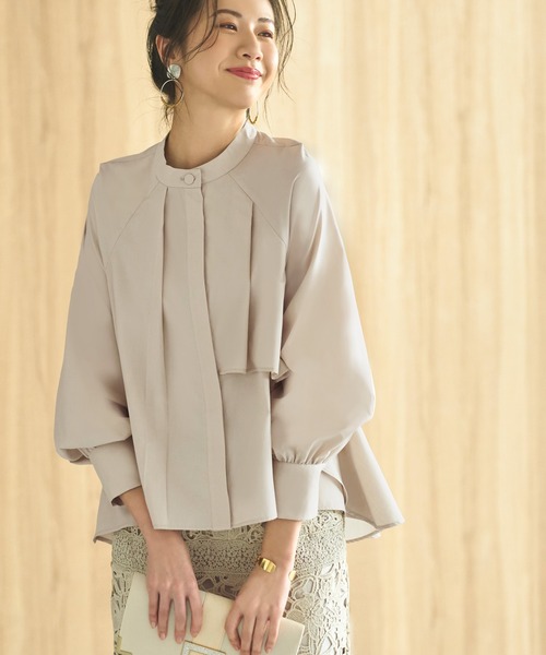 「RUIRUE BOUTIQUE」 長袖ブラウス M サンドベージュ レディース_画像5