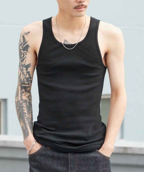 Hanes（ヘインズ） タンクトップ 2P Pack A-Shirt 2枚入りパック リブ