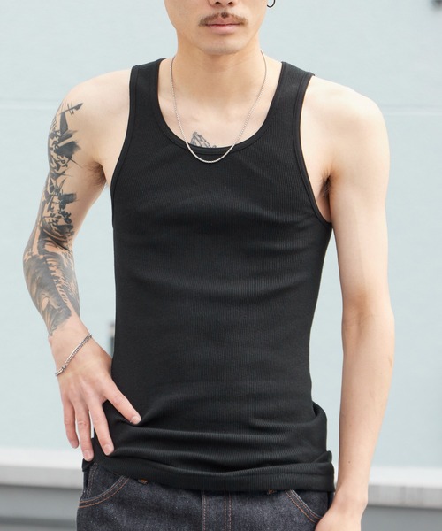 Hanes（ヘインズ） タンクトップ 2P Pack A-Shirt 2枚入りパック リブ