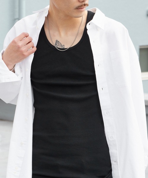 Hanes（ヘインズ） タンクトップ 2P Pack A-Shirt 2枚入りパック リブ