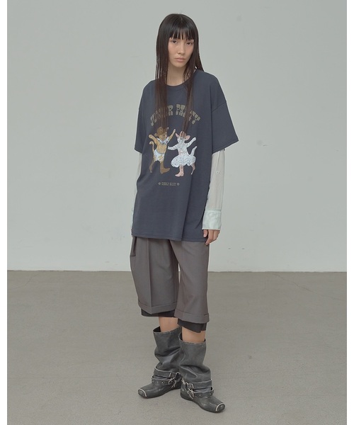 open yy ボーダーカットソー OPEN Yy tシャツ 「OPEN YY / オープンワイワイ」 Knitted PET CLUB