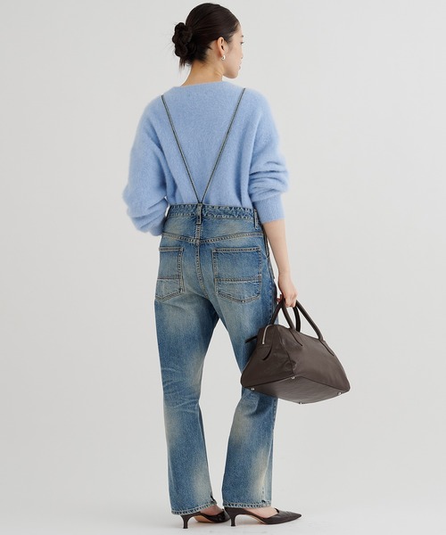 新品 ウィムガゼット デニムサロペット・オーバーオール　38 インディゴブルー Whim Gazette（ウィム ガゼット） オーバーオール 38 インディゴブルー