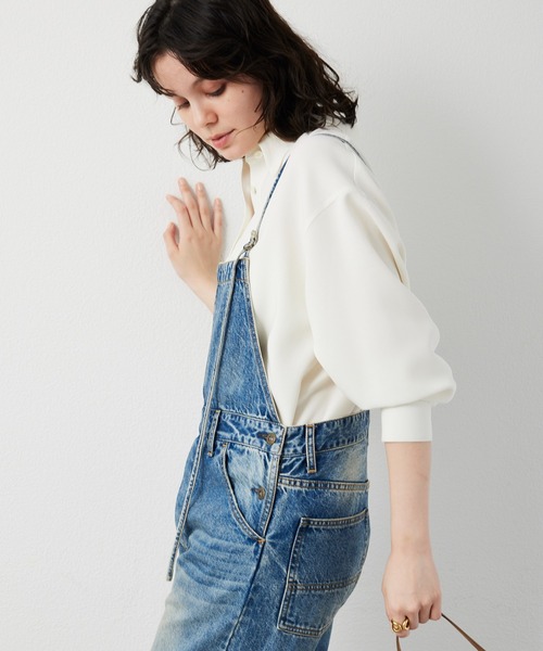新品 ウィムガゼット デニムサロペット・オーバーオール　38 インディゴブルー Whim Gazette（ウィム ガゼット） オーバーオール 38 インディゴブルー