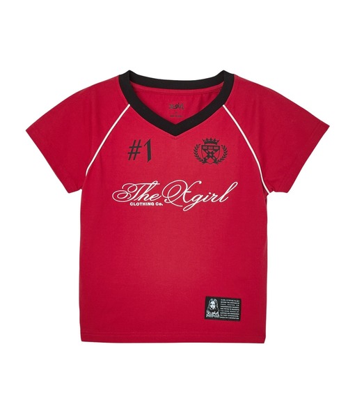 X-girl（エックスガール） tシャツ THE X-GIRL UNIFORM S/S BABY TEE