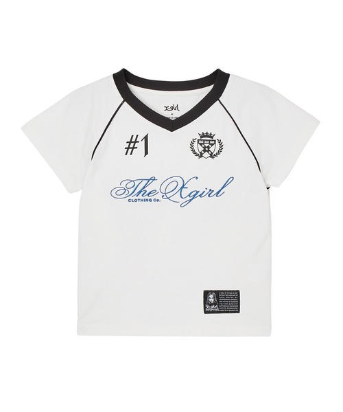 トップス n0xsss X-girl（エックスガール） tシャツ THE X-GIRL UNIFORM S/S BABY TEE