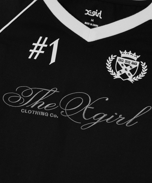 X-girl（エックスガール） tシャツ THE X-GIRL UNIFORM S/S BABY TEE