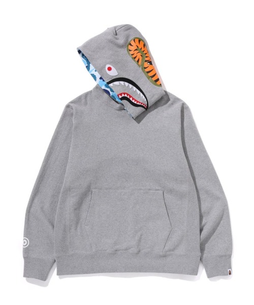 『人気デザイン』　アベイシングエイプ　パーカー　アーチロゴ　猿ロゴ　グレー　XL A BATHING APE（アベイシングエイプ） プルオーバーパーカー X-LARGE