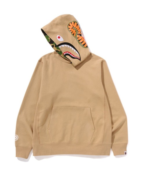 【A BATHING APE】 スウェットパーカー XL 猿ヘッド A BATHING APE (ア ベイシング エイプ) 00s 1stカモ 猿迷彩 シャーク