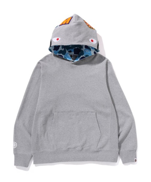 【A BATHING APE】 スウェットパーカー XL 猿ヘッド A BATHING APE (ア ベイシング エイプ) 00s 1stカモ 猿迷彩 シャーク