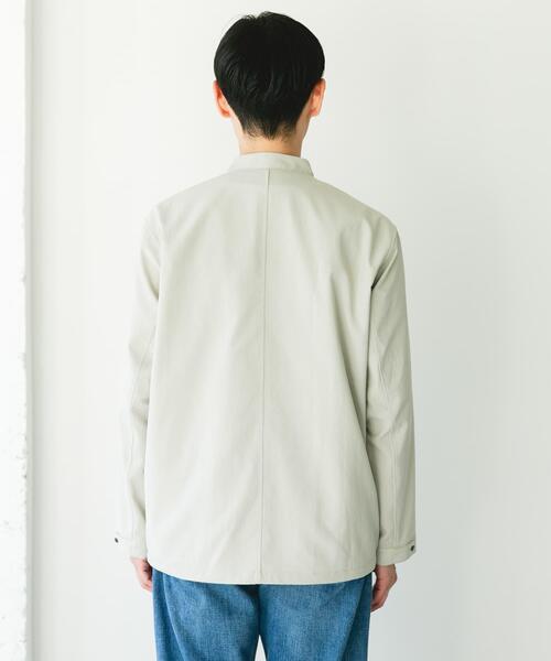 URBAN RESEARCH ノーカラージレ アイスグレー URBAN RESEARCH（アーバンリサーチ） ベスト ジレ コットンリネンノー
