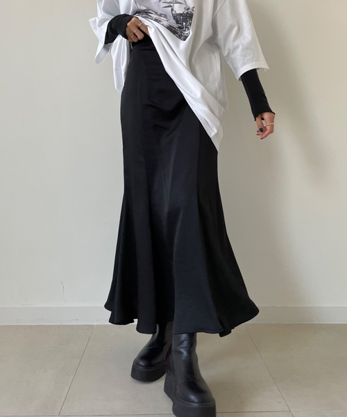 「Didot.showroom」 フレアスカート FREE ブラック レディース_画像5