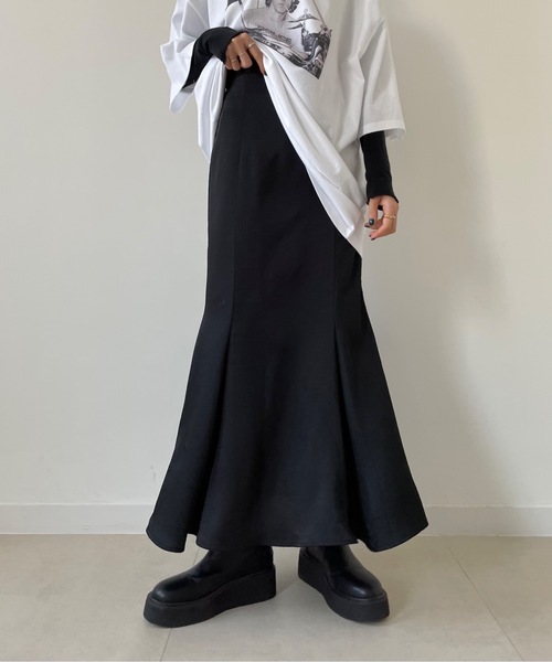 「Didot.showroom」 フレアスカート FREE ブラック レディース_画像6