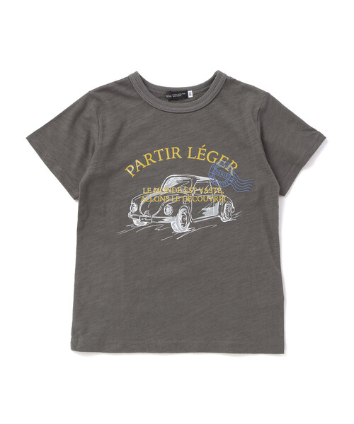 BeBe（ベベ） tシャツ スラブ天竺乗り物スケッチ半袖Tシャツ キッズ