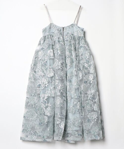 「CAROLINA GLASER」 キャミソールワンピース ONE SIZE サックスブルー レディース_画像2