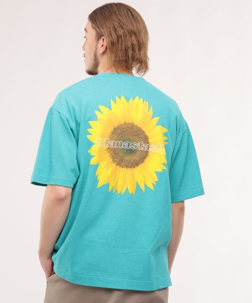 「MANASTASH」 半袖Tシャツ X-LARGE ベージュ メンズ_画像4