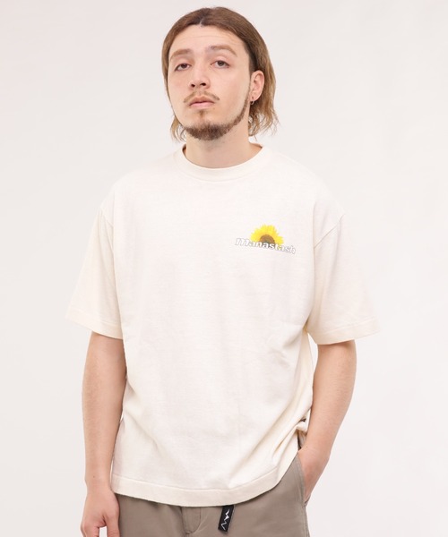 「MANASTASH」 半袖Tシャツ X-LARGE ベージュ メンズ_画像6