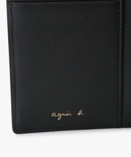 agnès b. ブラック三つ折り財布 agnes b.（アニエスベー） 財布 FREE ブラック レディース : ZOZOTOWN