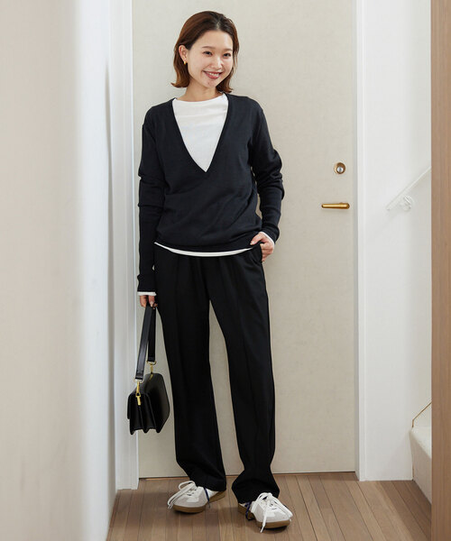 「SLOBE IENA」 パンツ 38 アイボリー レディース_画像7