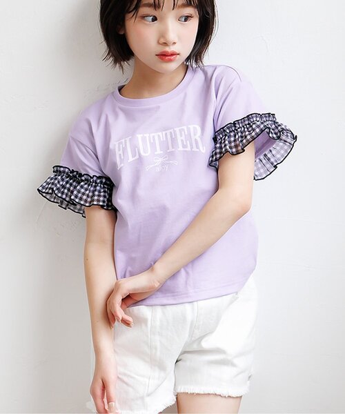 algy（アルジー） tシャツ 「puchily プチプラライン」シフォンフリル 
