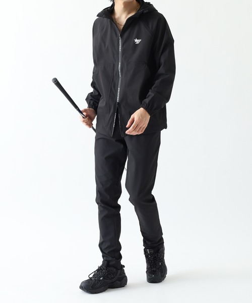 極美品 SWG BLACK PLATINUM バイカラー セットアップ M STELLA77GOLF セットアップ WX-barrierJKT＆PTセットアップ メンズ