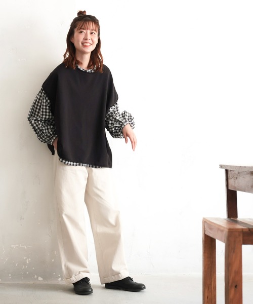 「soulberry」 パンツ 4L ブラック レディース_画像5