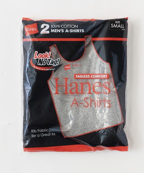 Hanes（ヘインズ） タンクトップ 2P Pack A-Shirt 2枚入りパック リブ