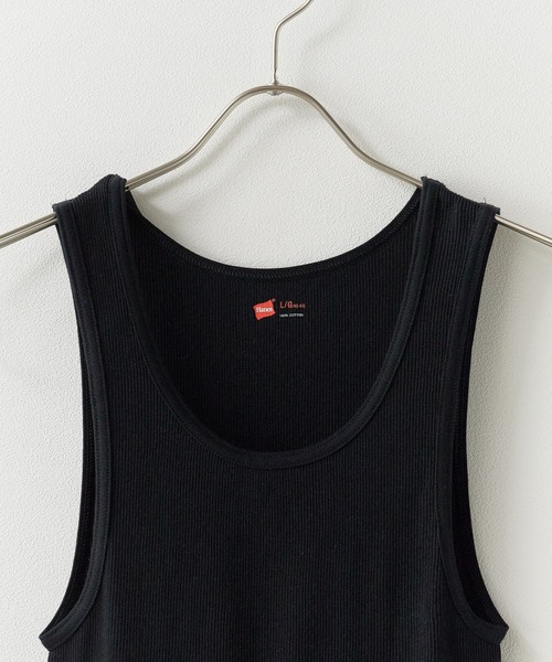 Hanes（ヘインズ） タンクトップ 2P Pack A-Shirt 2枚入りパック リブ