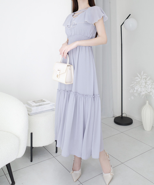 「mily bilet」 ノースリーブワンピース LARGE アイボリー レディース_画像2