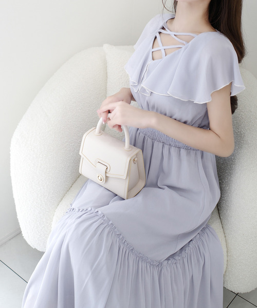 「mily bilet」 ノースリーブワンピース LARGE アイボリー レディース_画像5