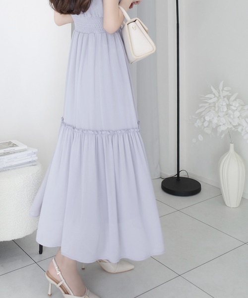 「mily bilet」 ノースリーブワンピース LARGE アイボリー レディース_画像6