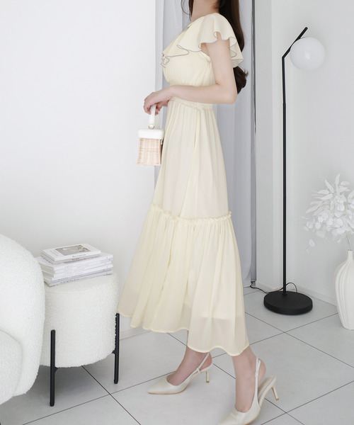 「mily bilet」 ノースリーブワンピース LARGE アイボリー レディース_画像7