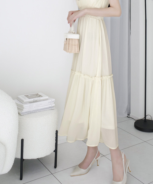 「mily bilet」 ノースリーブワンピース LARGE アイボリー レディース_画像8