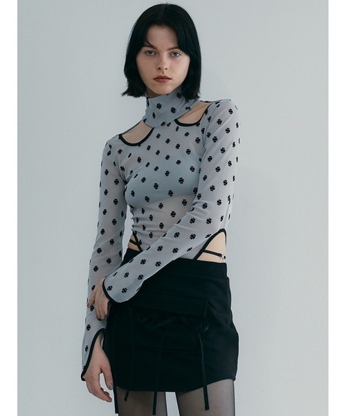「SORIN」 長袖カットソー 38 ベージュ レディース_画像6