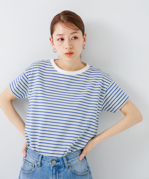 「STAR&STRIPE」 半袖Tシャツ MEDIUM ブルー系その他 レディース_画像6