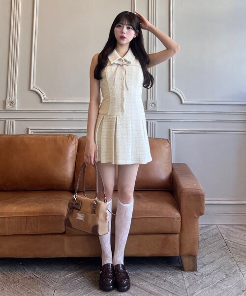 「OLIVE des OLIVE」 シャツワンピース FREE ブラック レディース_画像5
