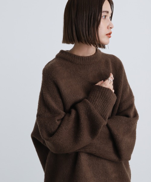 新品タグ付き☆SELECT MOCAセレクトモカ☆オーバーサイズニットコート SELECT MOCA - セレクトモカ オーバーサイズニットコートの通販 by