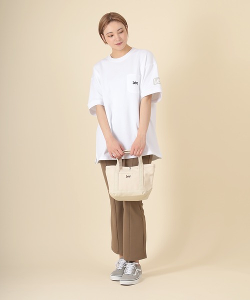 Lindsay logo tops ivory 【新品未使用店舗購入品】 Lee（リー） トートバッグ 「Lee/リー」ブランドロゴ キャンバス
